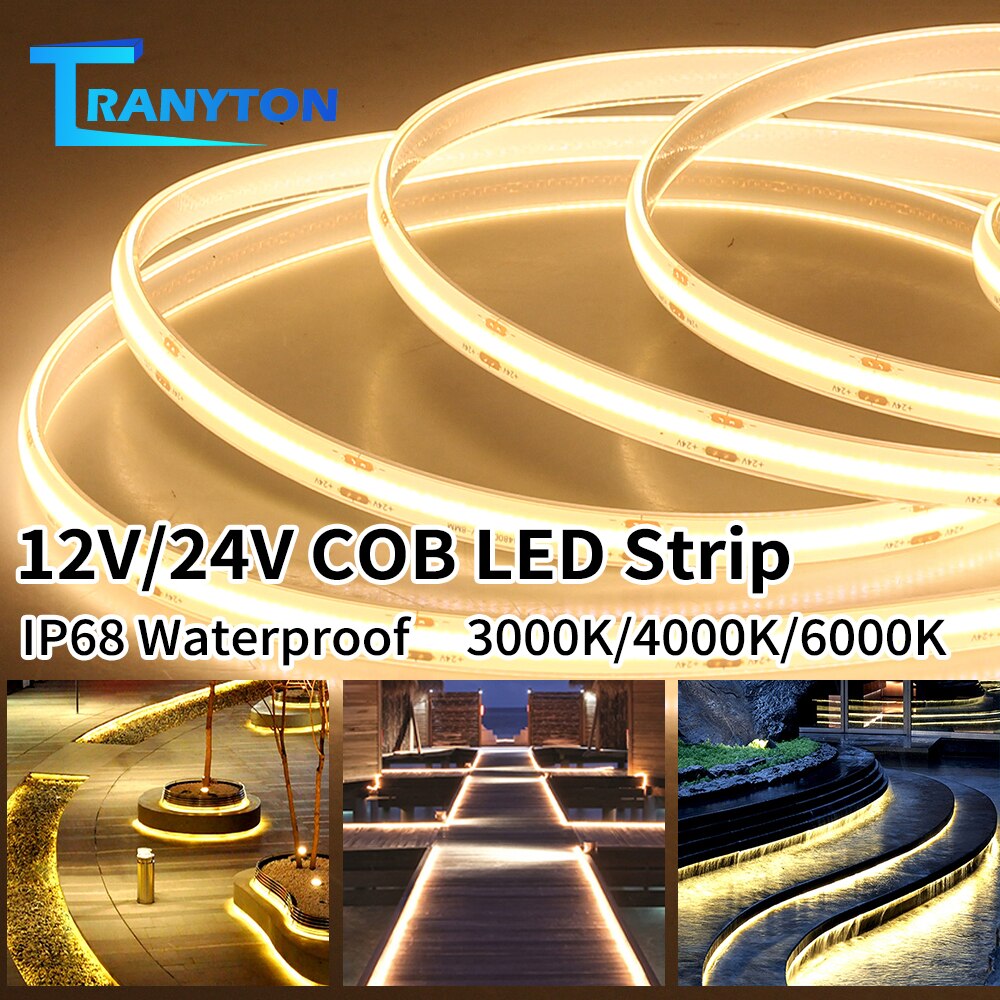 IP68 5 M/Lot COB LED Ʈ 480Leds/m е  ..